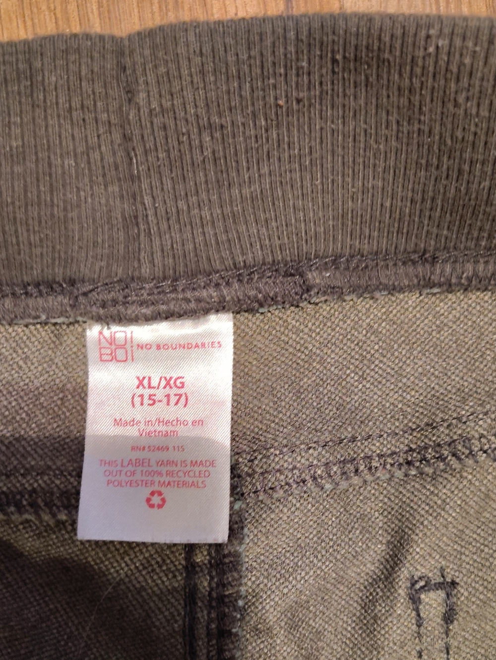 No Boundaries Olive & Black Camo Jeggings - Picture 5 of 10